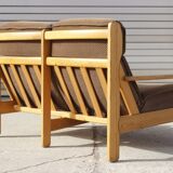 Vintage Scandinavian sofa in solid pine 50s/60s