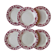 Lot 6 old plates St Amand Ceranord model Magnolia