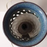 Lampe en céramique bleue Signée Emile Masson (Vallauris)