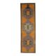 Tapis de couloir en laine turc oushak vintage fait main 111x385