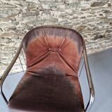 Lot de 4 Chaises à Bras, En Métal Chromé – 1970