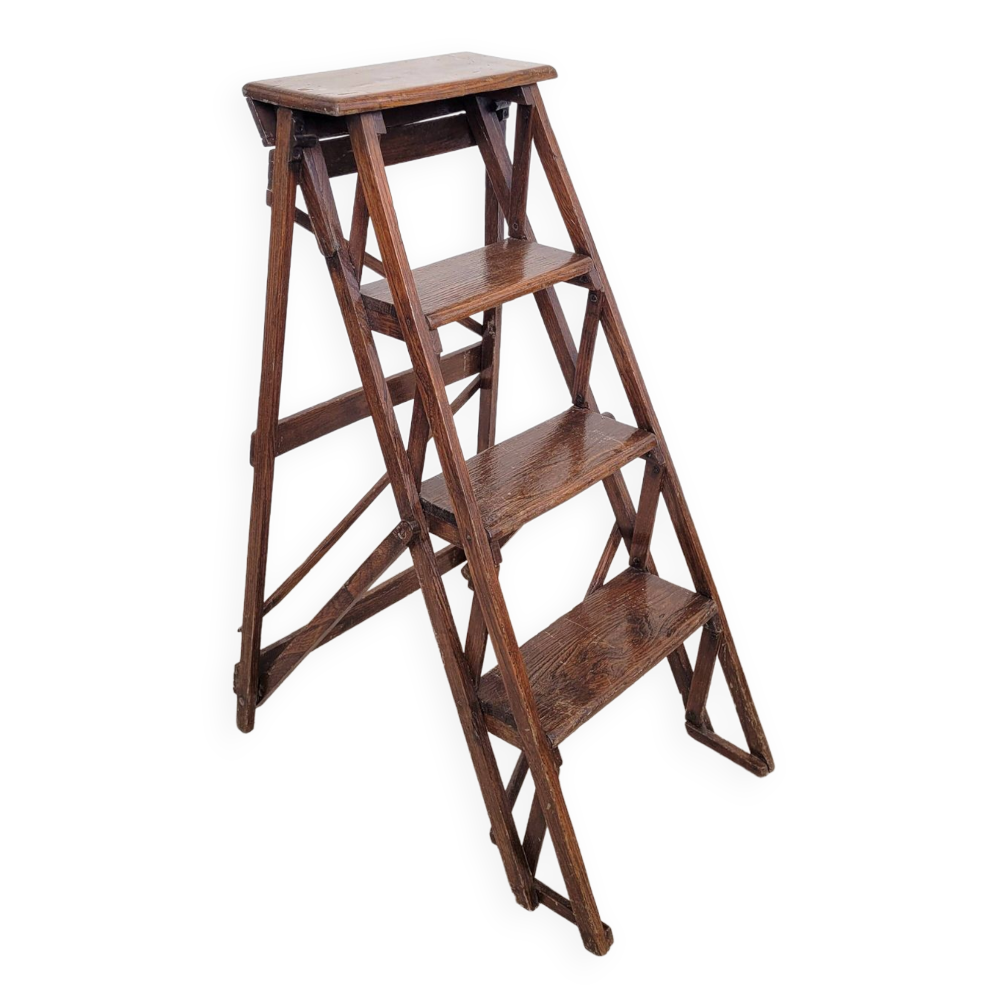 Old small folding painter's stepladder ladder