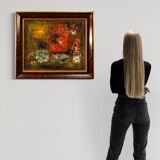 American abstract painting signed by Robert Jay Wolff 20th century