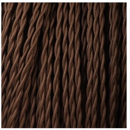 Lampe céramique, câble 2 M tissu neuf, abat-jour coton