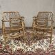 Rattan and Bamboo Folding Armchairs Valencia Spain 60'S