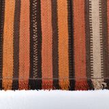 2x7 Brown Orange Vintage Kilim Runner Rug 73x221Cm SK 241806