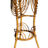 1960s rattan flower holder from France