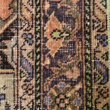 Distressed Turkish Narrow Runner 383x66 cm wool Vintage Tribal Rug