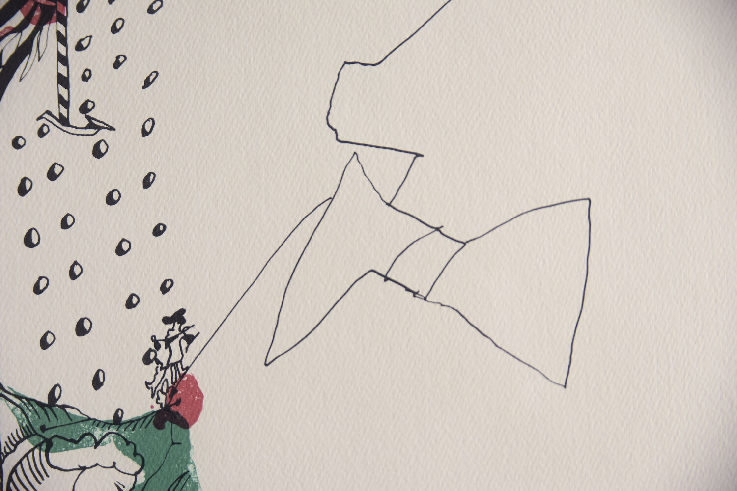 Vintage Color Lithograph by Carl Fredrik Reuterswärd, Abrakadabra, 1990