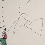 Vintage Color Lithograph by Carl Fredrik Reuterswärd, Abrakadabra, 1990