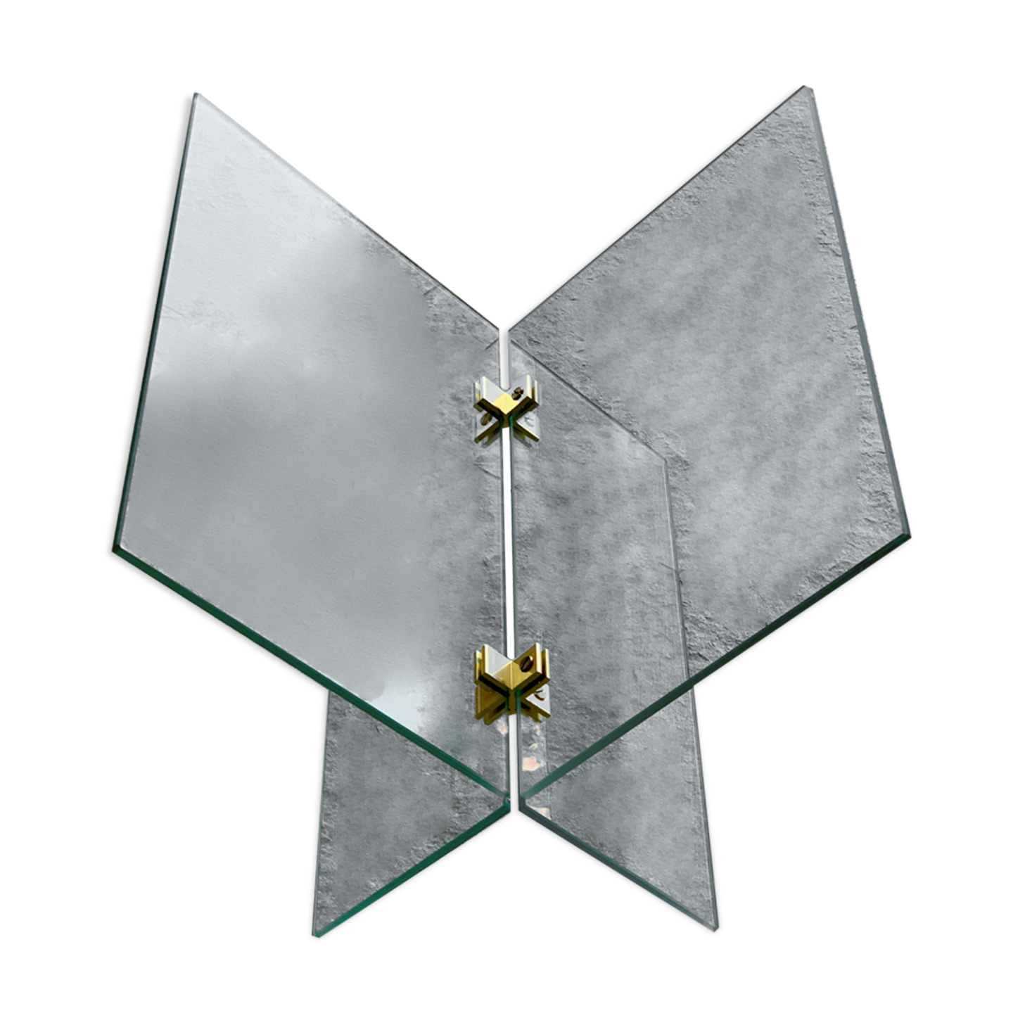 Vintage glass magazine holder