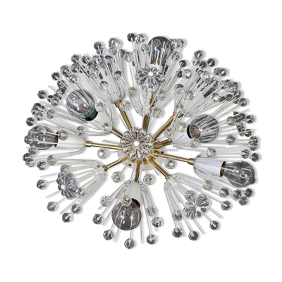 Lustre en laiton étoilé par Emil Stejnar, Autriche, années 1960
