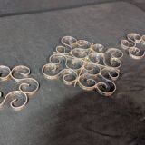 Trivet with Two Gallia Bottle Coasters for Christofle
