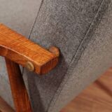 Fauteuil en laine grise, 1960