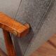 Grey wool armchair, 1960