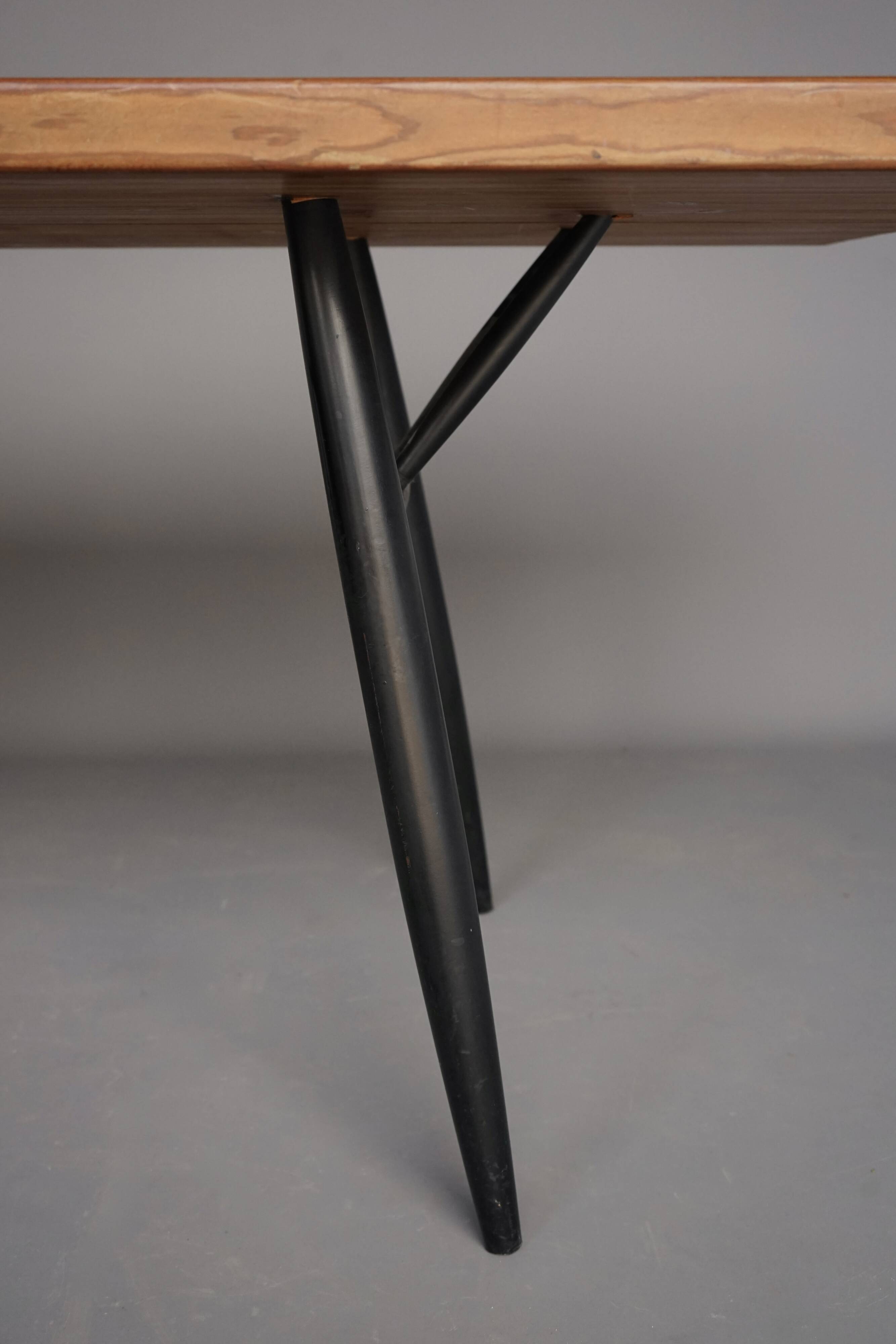 Mid-Century Large Pirkka Dining Table by Ilmari Tapiovaara for Laukaan Puu