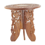 Table bois indienne sculptée