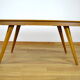 Table feet compass in vintage blond oak 1960