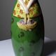Antique porcelain bottle from Limoges in the style of Robj, 1920s-1930s.