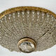 Plafonnier ancien cristal et bronze 1900