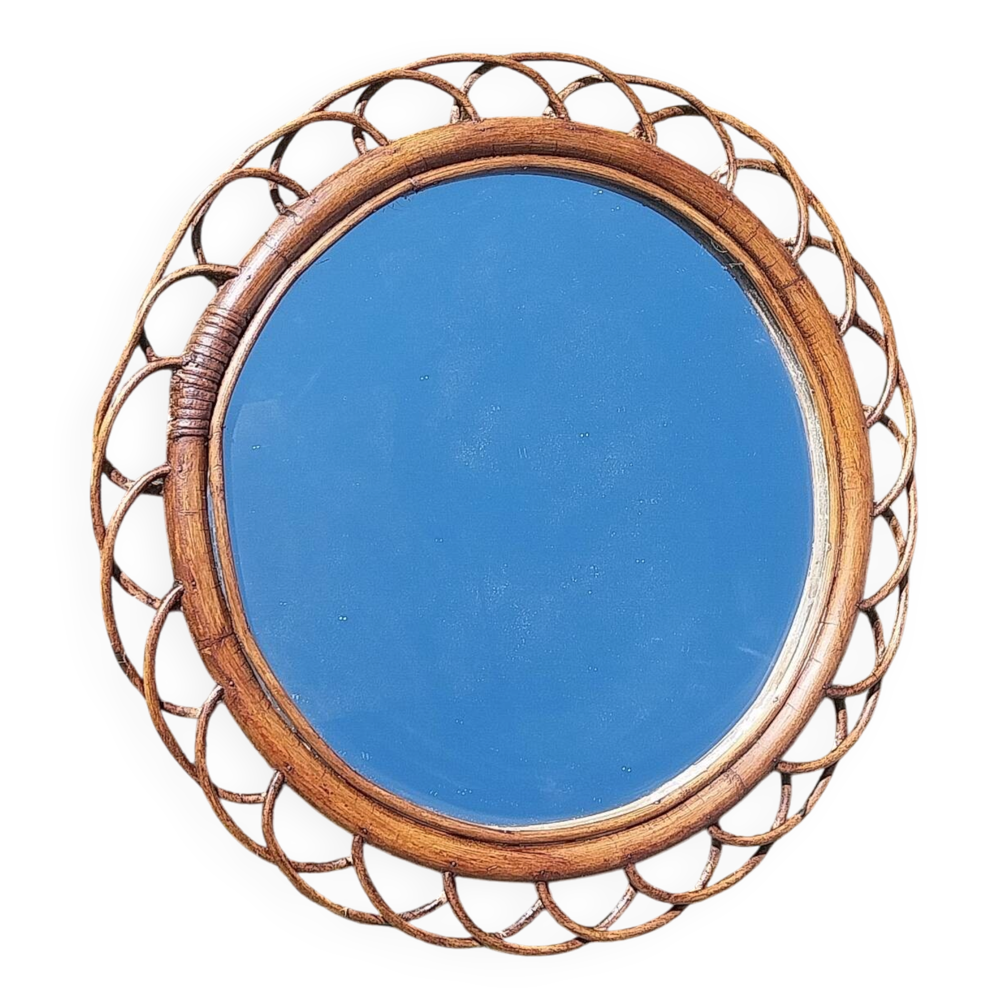 Rattan mirror