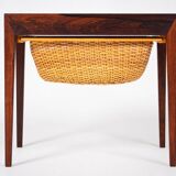 Sewing Table in Rosewood by Severin Hansen for Haslev Furniture Carpentry, 1950s
