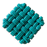 Woven ceramic trivet