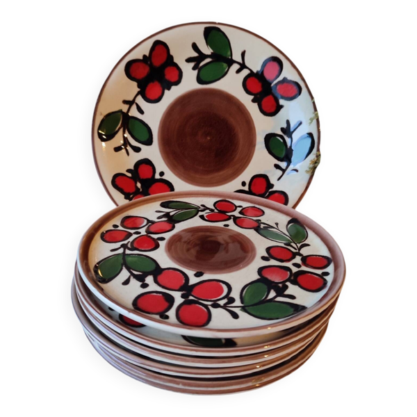 Lot de 6 assiettes dessert + plat “Dunja” – Zell am Harmersbach – Anné