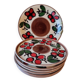 Set of 6 dessert plates + dish "Dunja" – Zell am Harmersbach – Année