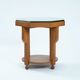 Dutch Art Deco octagonal sidetable in oak and ebony, 1920s