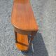 Table console demie lune en merisier massif