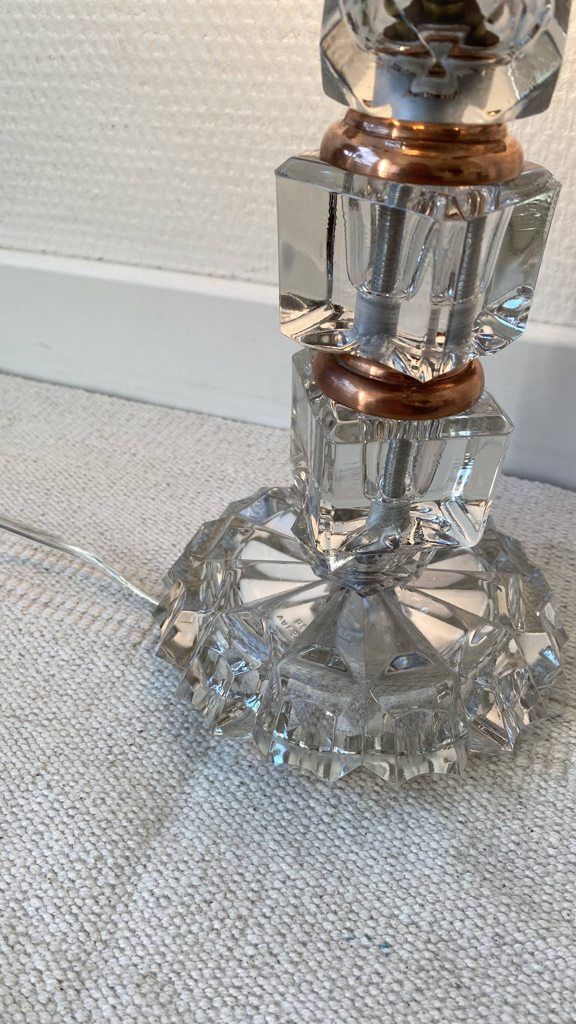 Lampe val St Lambert art déco