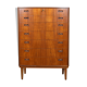 Mid-Century teak chest of drawers by Poul Jessen for PMJ Viby, 1960s