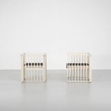 "Purkersdorf" model armchairs by Josef Hoffmann for Wittmann, 1905.