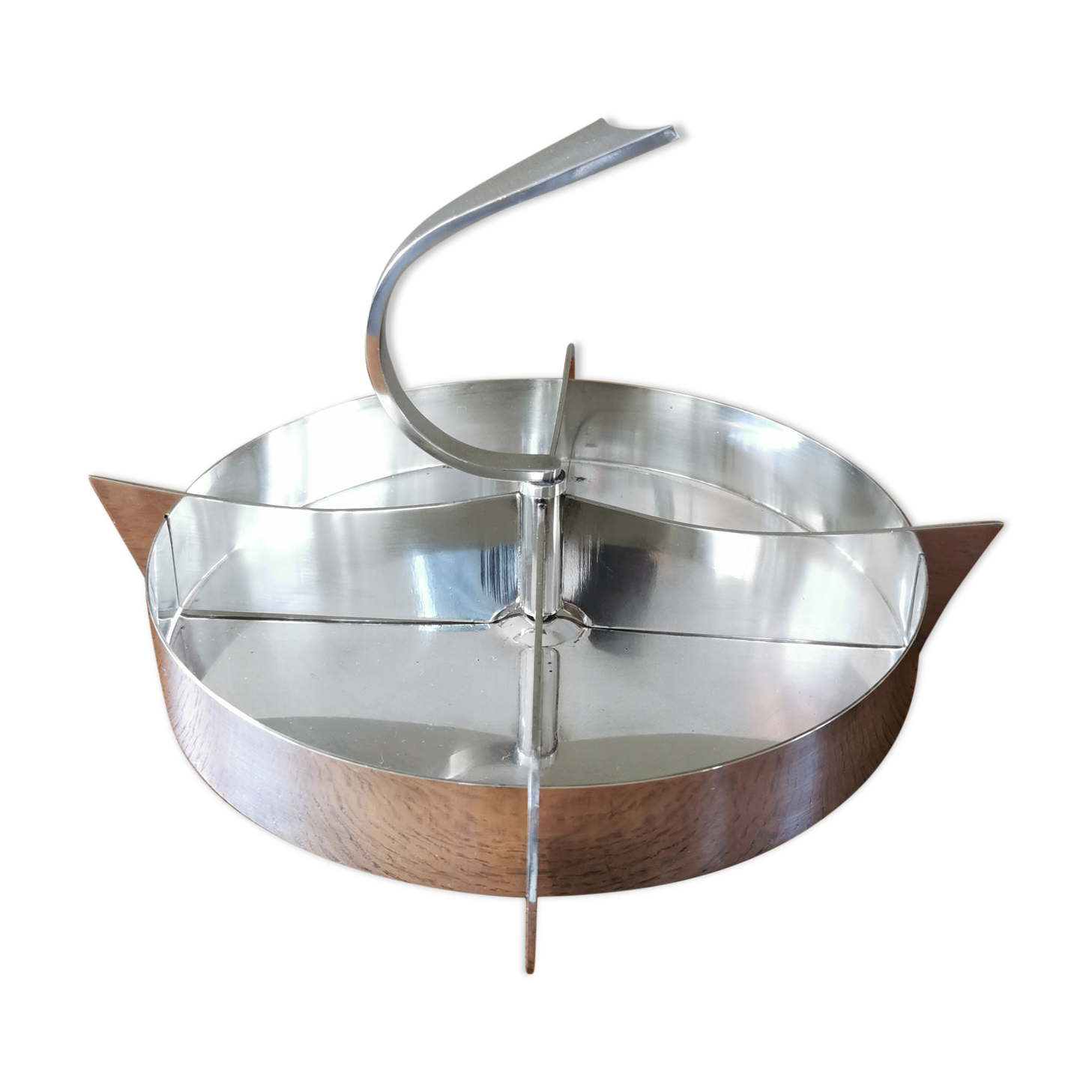 Serviteur art déco en métal argenté