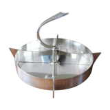 art deco servant in silver metal