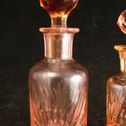 Toilet filling 2 vials with 1 1st 30s cut glass powder box