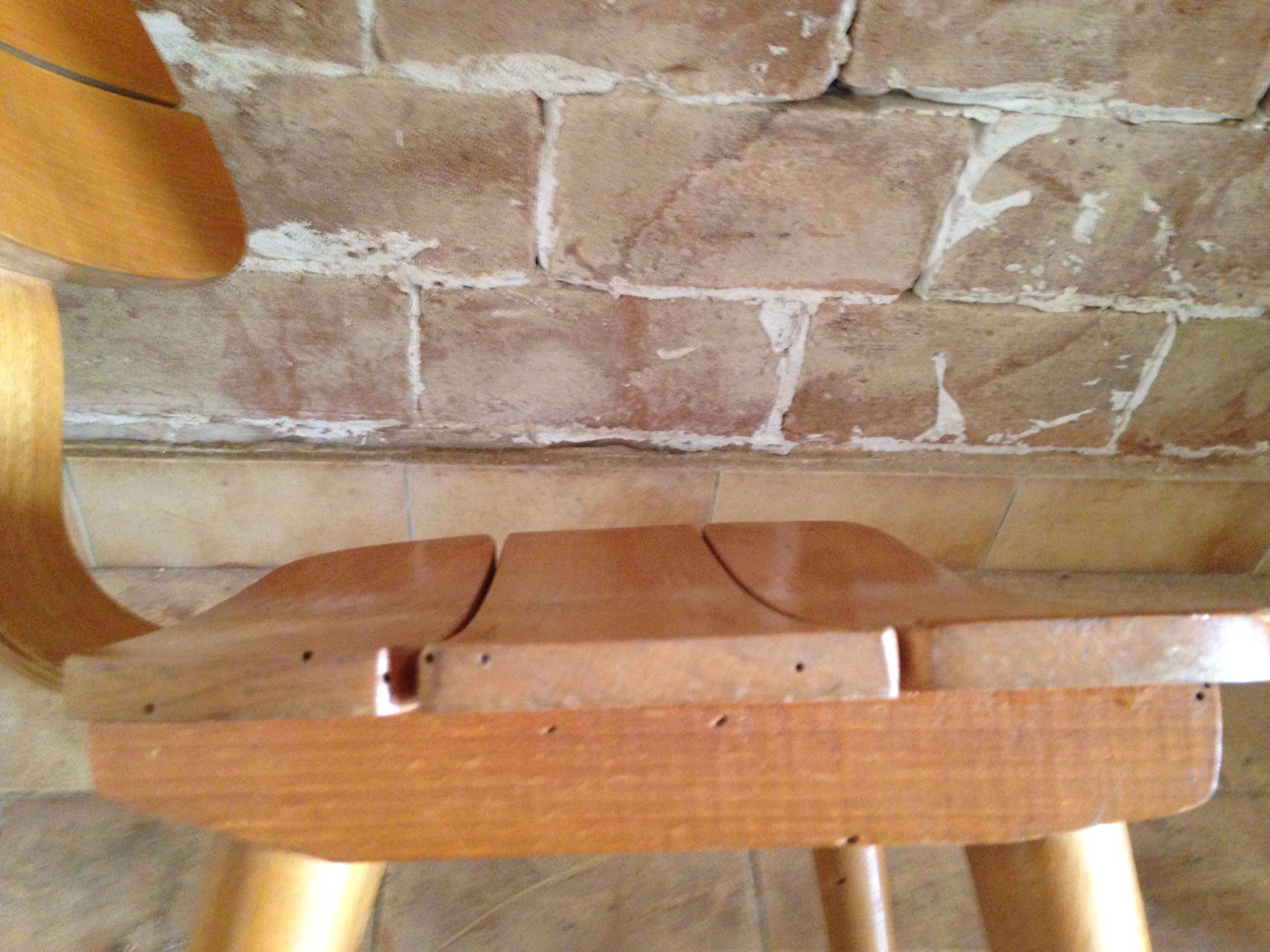 Children's chair Baumann a blades and curved wood Edition 1956