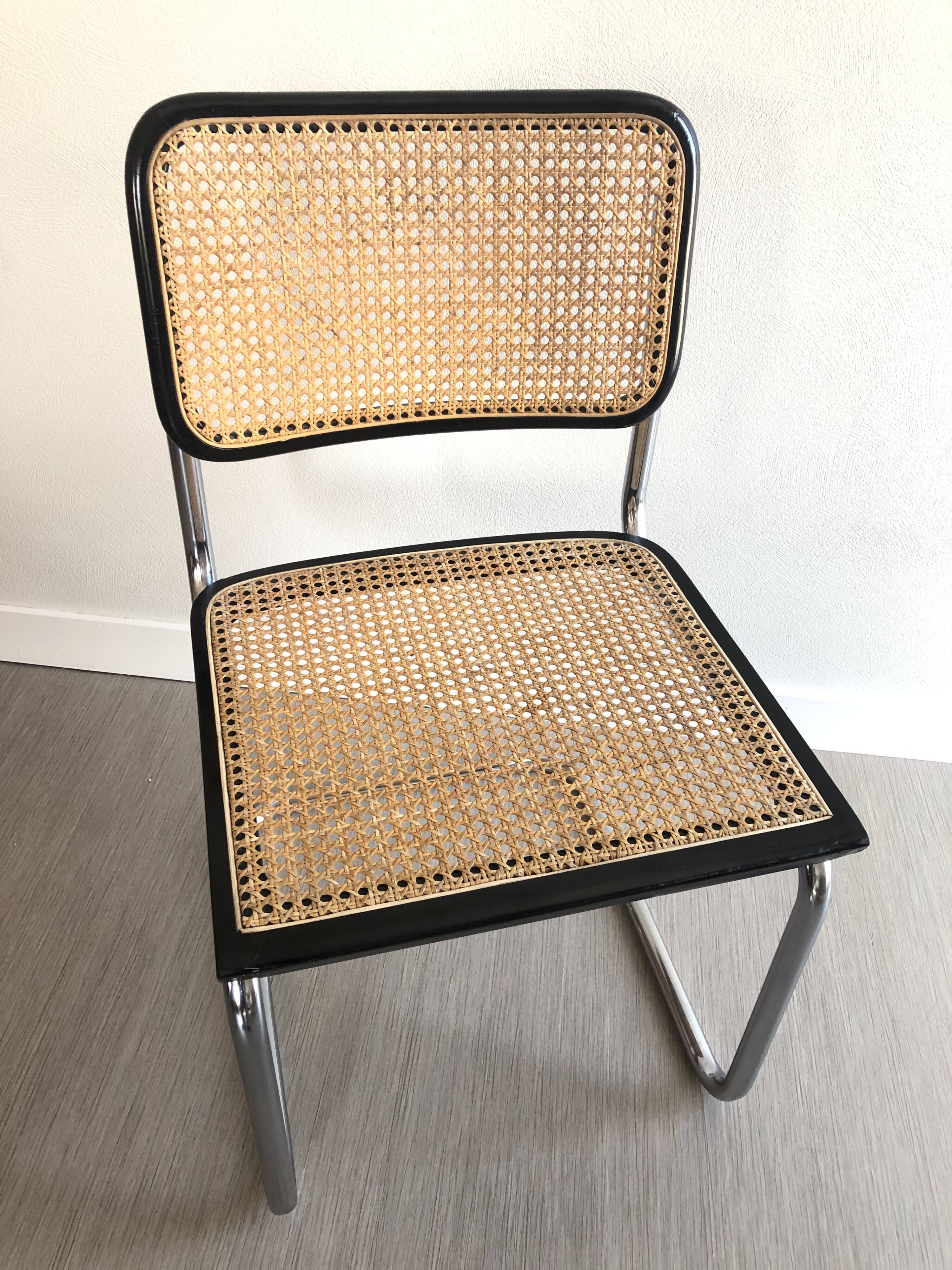Set de 4 chaises B32 par Marcel Breuer