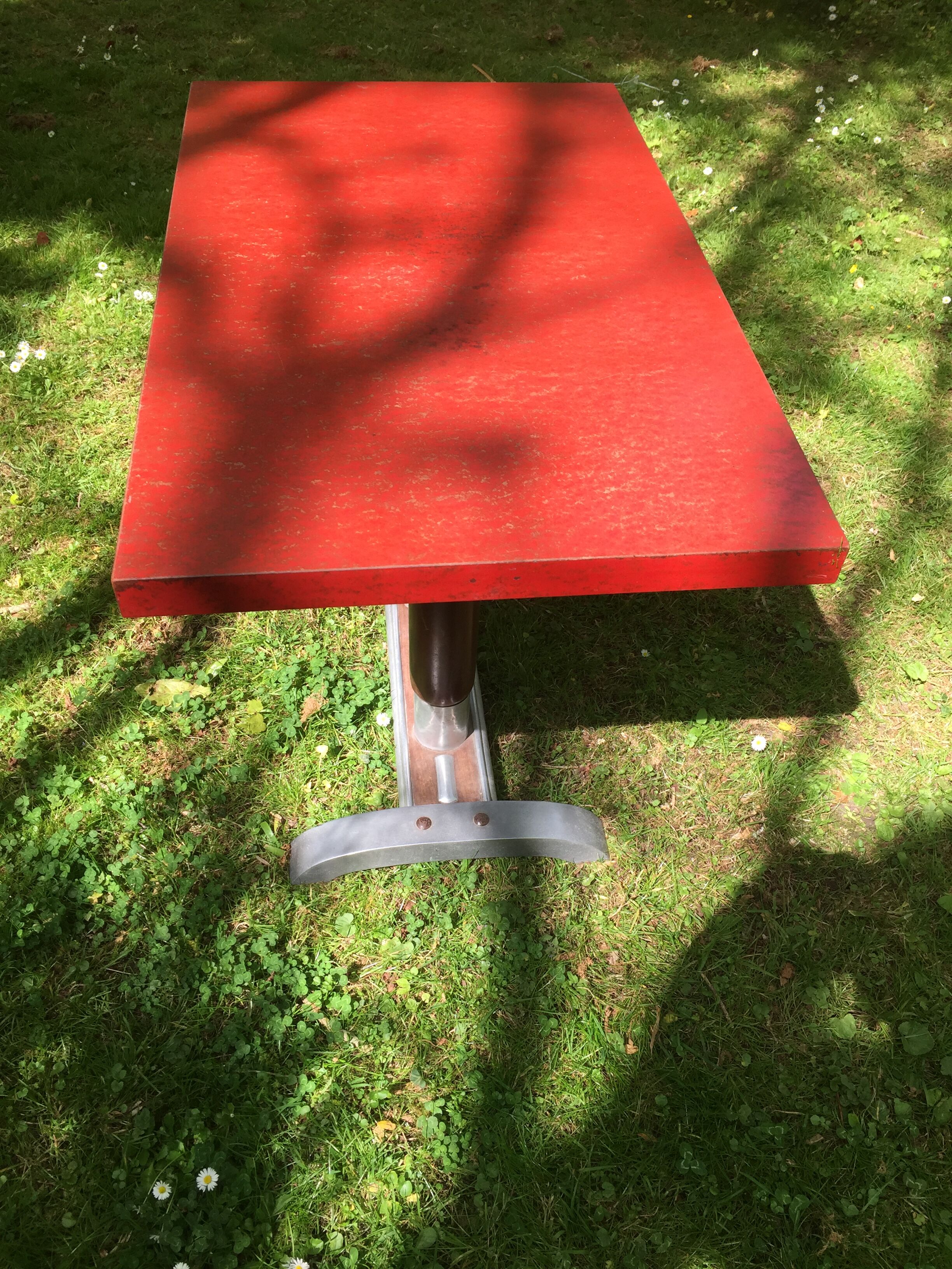 Bistro table 50s, top formica. 100 x 60 cm