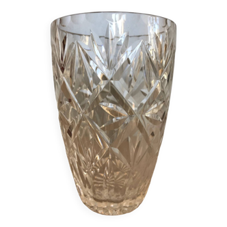 Small cut crystal vase