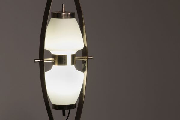 Lampe de sol rare Goffredo Reggiani milieu du siècle Italie