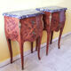 Pair chevets Louis XV marble breccia Violette