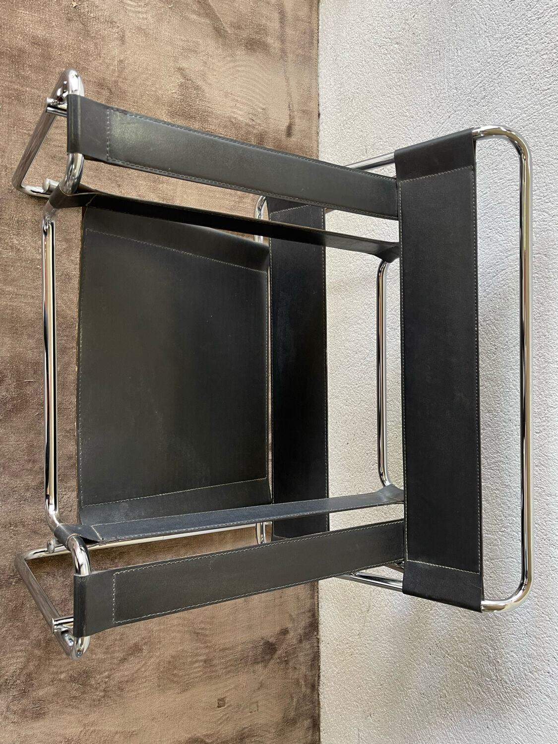 Wassily armchair by Marcel Breuer black