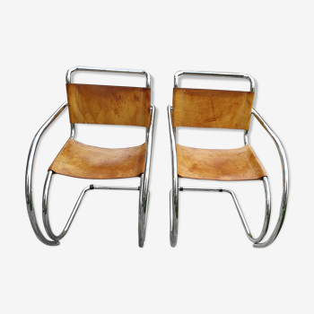 Paire de chaises Mr 20 par Ludwig Mies Van Der Rohe, 1927