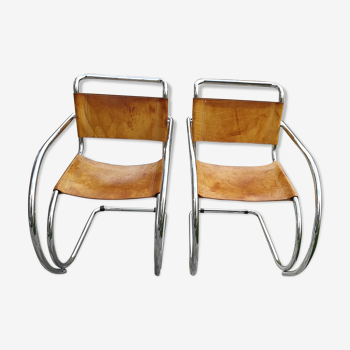 Set of 2 chairs Mr 20 By Ludwig Mies Van Der Rohe, 1927