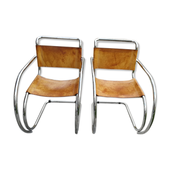 Set of 2 chairs Mr 20 By Ludwig Mies Van Der Rohe, 1927