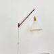 Danish Adjustable Oak Wall Lamp by Uno and Östen Kristiansson
