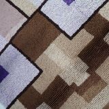 Vintage French Savonnerie runner modernist design 88cm x 259cm - 1970s (1C1201)