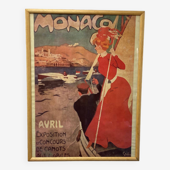 Affiche Monaco par Grun